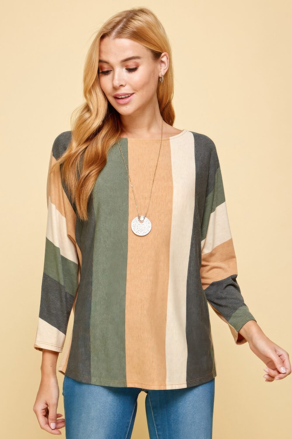 Striped Dolman Sleeves Top - Image 11