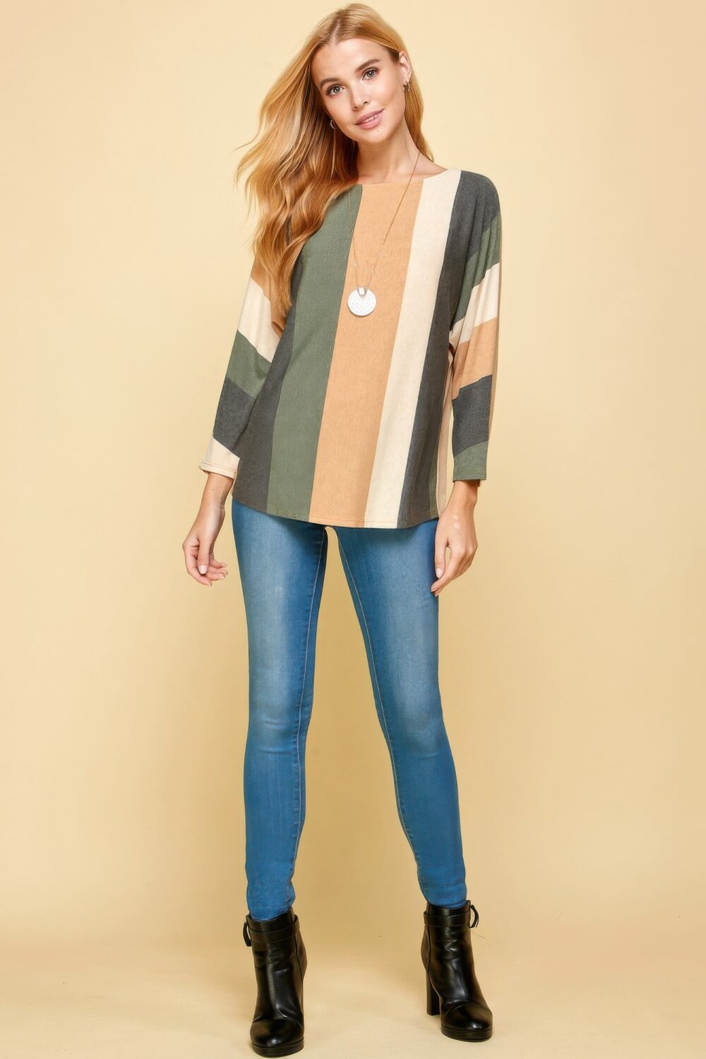 Striped Dolman Sleeves Top - Image 12