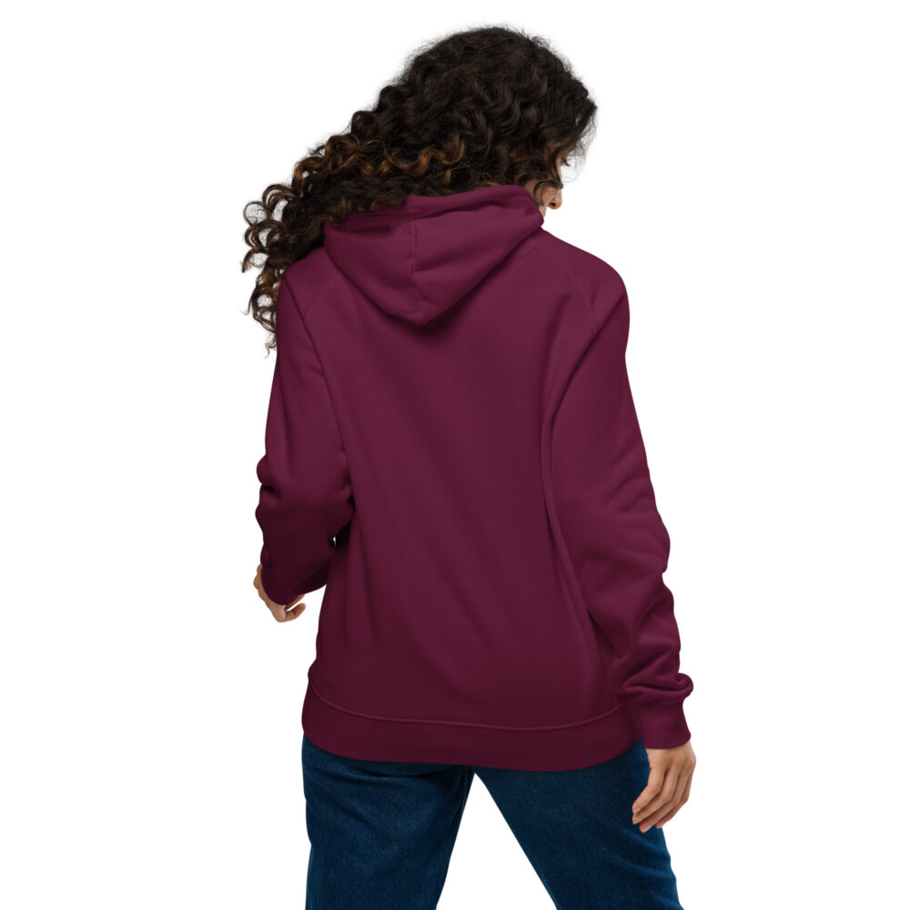 Allie Serrano Portraits - Unisex eco raglan hoodie - Image 3